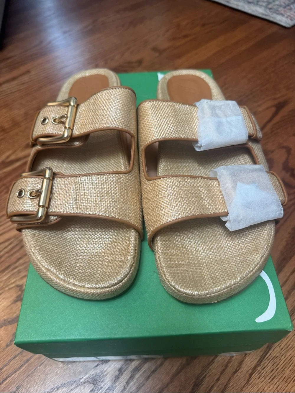 J.Crew Raffa Two Strap Buckle Marlow Sandal